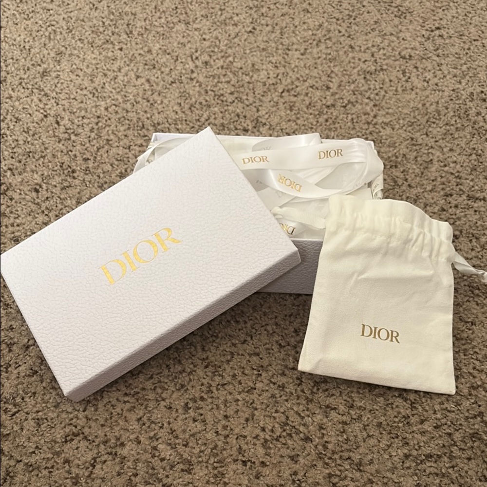 Dior White and Gold Gift Box Set
